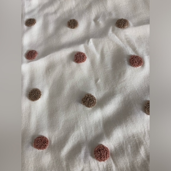 Mine White Polkadot Blouse Size Large - Picture 6 of 9